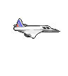 Weltreise Weltkarte Flugzeugtyp Supersonic (animiert).gif