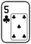 Pokerkarte - Kreuz 5.png