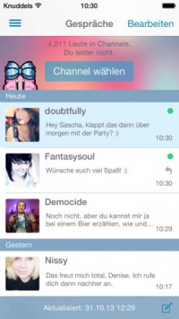 App nicht knuddels startet Knuddels App